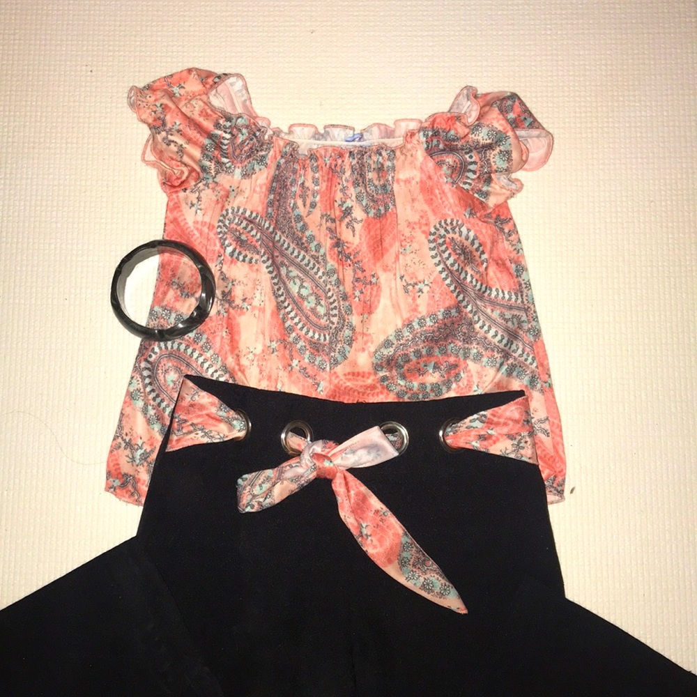 Little girls shirt and pants set